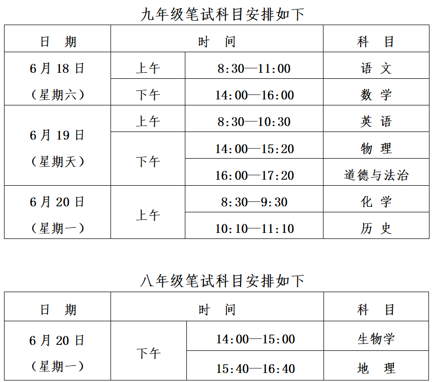 2022年西安市中考政策汇总