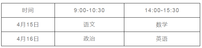 湖南2023年体育单招文化统考时间为4月15日至16日