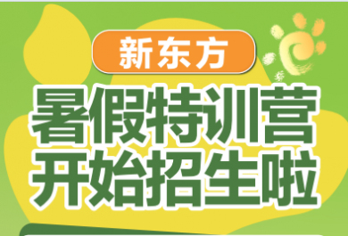 郑州新东方高中暑假特训营招生中